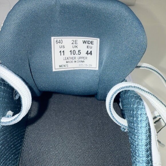 Orthofeet Mens Shoes Wide Fit US Size 11 2E White Leather Lace-Up Supportive - Picture 7 of 11